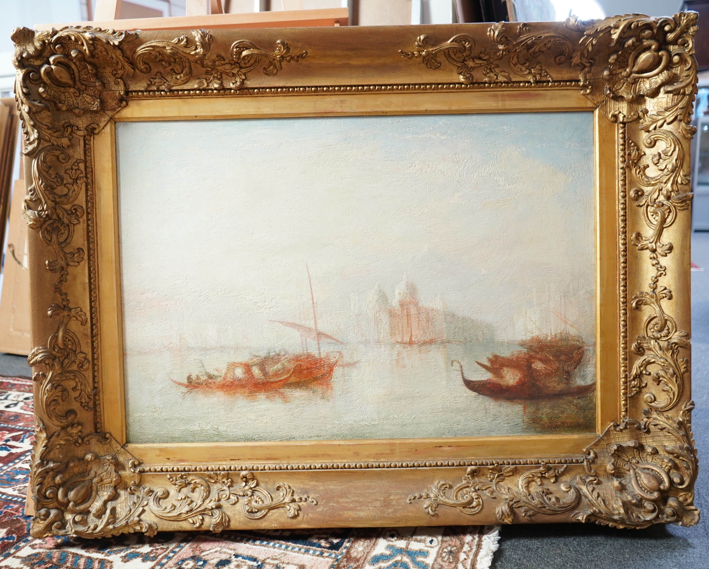 After Joseph Mallord William Turner RA, 1775-1851, 'Gondolas on the Lagoon at Venice'